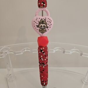 Nwt Red Beaded Pen